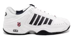 K-Swiss Chaussures De Tennis K Swiss Men Defier Rs White Dress Bluex Fiery Red