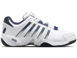 K-Swiss Chaussures De Tennis K Swiss Men Accomplish IV Omni White Peacoat Silver