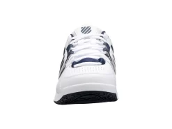 K-Swiss Chaussures De Tennis K Swiss Men Accomplish IV Omni White Peacoat Silver -Tennis Gear Soldes 07388 177.02