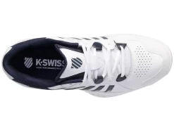 K-Swiss Chaussures De Tennis K Swiss Men Receiver V White Peacoat Silver -Tennis Gear Soldes 07393 177.06