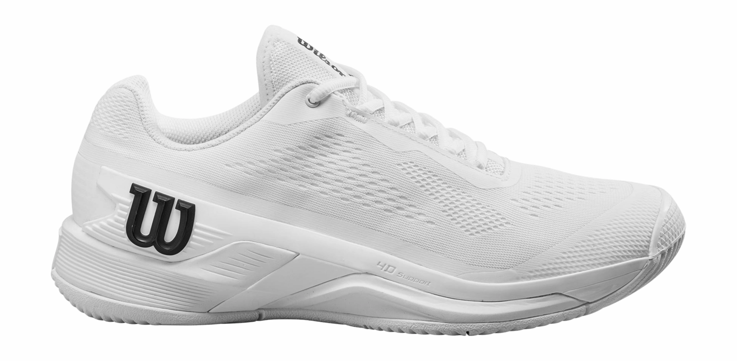 Chaussures De Tennis Wilson Men Rush Pro 4.0 White White Black 1 Chaussures De Tennis Wilson Men Rush Pro 4.0 White White Black