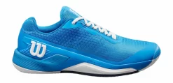 Chaussures De Tennis Wilson Men Rush Pro 4.0 Clay French Blue White Navy Blazer
