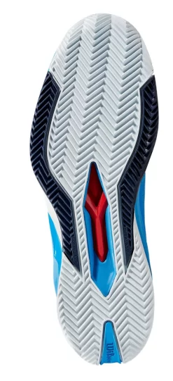 Chaussures De Tennis Wilson Men Rush Pro 4.0 Clay French Blue White Navy Blazer -Tennis Gear Soldes 1792595wrs3326505