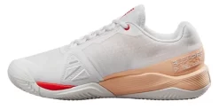 Chaussures De Tennis Wilson Women Rush Pro 4.0 Clay White Peach Parfait Infrared -Tennis Gear Soldes 17926041782454