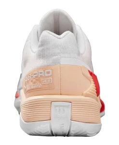 Chaussures De Tennis Wilson Women Rush Pro 4.0 Clay White Peach Parfait Infrared -Tennis Gear Soldes 17926041782455