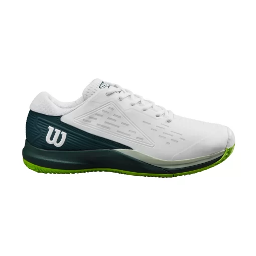 Chaussures De Tennis Wilson Men Rush Pro Ace Argile Clay White Ponderosa Jas Green -Tennis Gear Soldes 1792637wrs3319800rushproaceccmenswhiteponderosajasminegreenpnghigh res