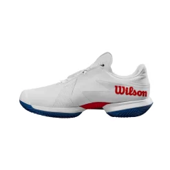 Chaussures De Tennis Wilson Femme Kaos Swift 1.5 Clay White Deja Vu Blue Wilson Red -Tennis Gear Soldes 1831163wrs3331203kaosswift15cc2024womenswhitedejavubluewilsonredpnghigh res