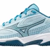 Chaussures De Tennis Mizuno Femme Break Shot 4 CC Blue Glow Moroccan Blue Blueja