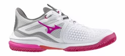 Chaussures De Tennis Mizuno Femme Wave Exceed Tour 6 CC Blanc Rouge Radiant Ombre Silencieuse -Tennis Gear Soldes 1843406sh61gc24755803 no bg