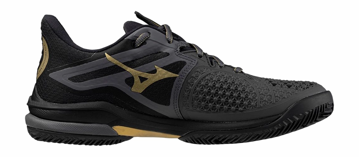Chaussures De Tennis Mizuno Homme Wave Exceed Tour 6 CC 10ème Iron Gate/Gold/Black 2 Chaussures De Tennis Mizuno Homme Wave Exceed Tour 6 CC 10ème Iron Gate/Gold/Black – Image 2