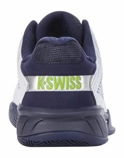 Chaussures De Tennis K-Swiss Men Hypercourt Express 2 White Peacoat Silver -Tennis Gear Soldes 184721606613 17703 no bg