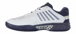 Chaussures De Tennis K-Swiss Men Hypercourt Express 2 White Peacoat Silver -Tennis Gear Soldes 184721606613 17704 no bg