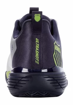 Chaussures De Tennis K-Swiss Men Ultrashot 3 HB White Peacoat Lime Green -Tennis Gear Soldes 184723108415 96703 no bg