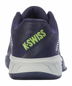 Chaussures De Tennis K-Swiss Men Express Light 3 Peacoat Gray Violet Lime Green -Tennis Gear Soldes 184723408562 49003 no bg
