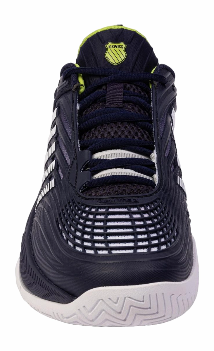 Chaussures De Tennis K-Swiss Men Hypercourt Supreme 2 Peacoat White Lime Green 3 Chaussures De Tennis K-Swiss Men Hypercourt Supreme 2 Peacoat White Lime Green – Image 3