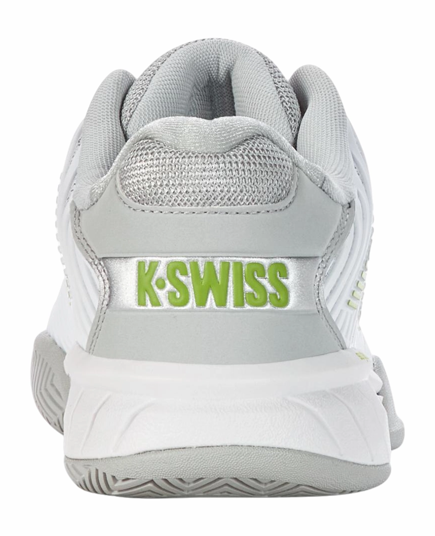 Chaussures De Tennis K-Swiss Women Hypercourt Express 2 White Gray Violet Lime Green 4 Chaussures De Tennis K-Swiss Women Hypercourt Express 2 White Gray Violet Lime Green – Image 4