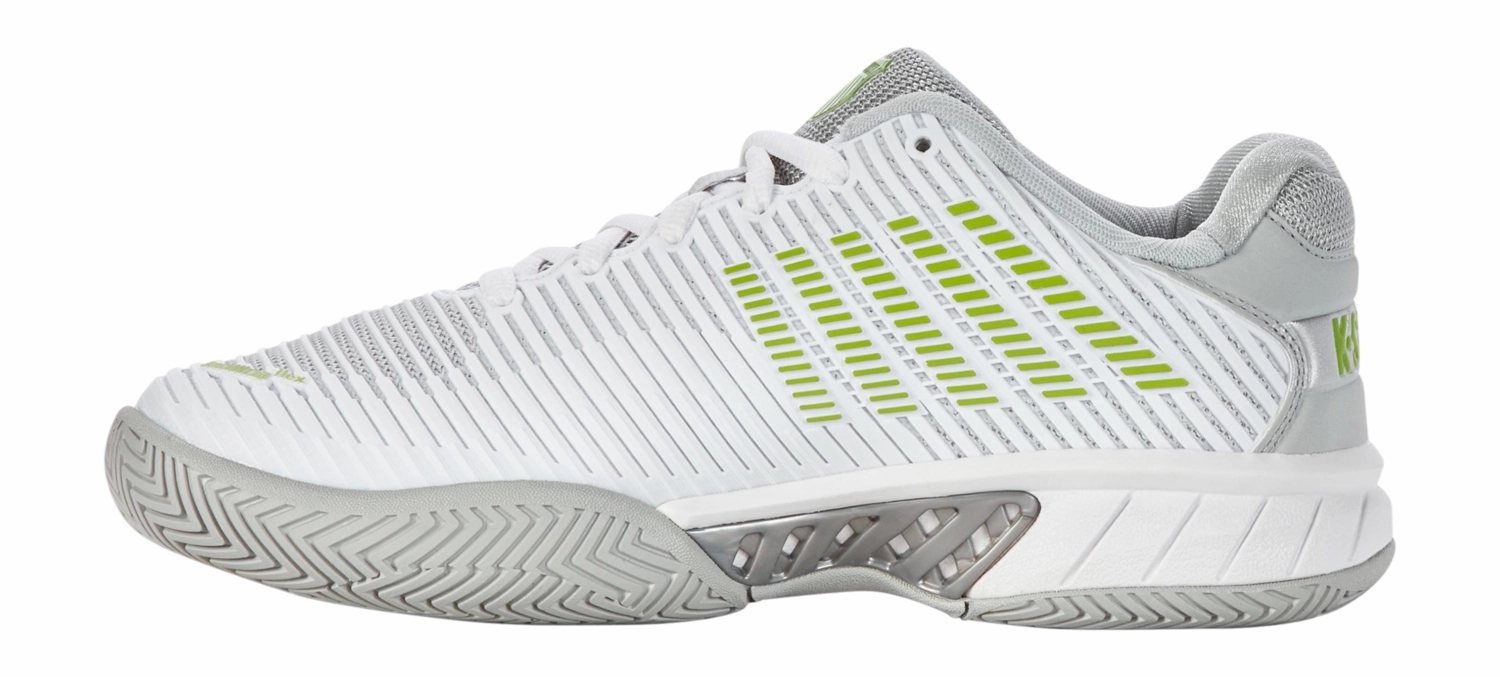 Chaussures De Tennis K-Swiss Women Hypercourt Express 2 White Gray Violet Lime Green 5 Chaussures De Tennis K-Swiss Women Hypercourt Express 2 White Gray Violet Lime Green – Image 5