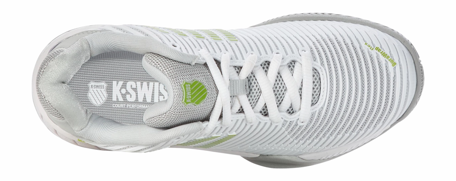 Chaussures De Tennis K-Swiss Women Hypercourt Express 2 White Gray Violet Lime Green 7 Chaussures De Tennis K-Swiss Women Hypercourt Express 2 White Gray Violet Lime Green – Image 7