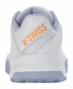 K-Swiss Chaussures De Tennis K Swiss Women Court Express HB White Heather Peach Fuzz -Tennis Gear Soldes 184728896750 95803 no bg