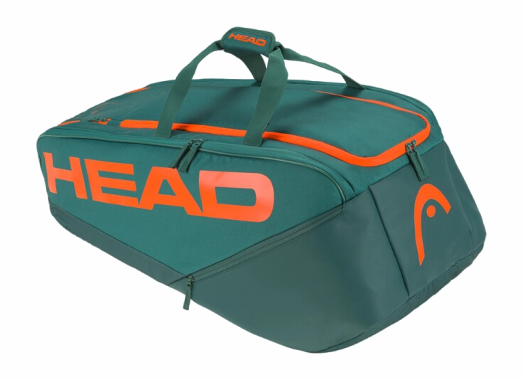 Sac De Tennis HEAD Pro Racquet Bag 12R Dark Cyan Fluo Orange 1 Sac De Tennis HEAD Pro Racquet Bag 12R Dark Cyan Fluo Orange