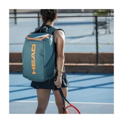Sac à Dos De Tennis HEAD Pro X Backpack 28L Dark Cyan Fluo Orange -Tennis Gear Soldes 724794627372pro backpack 28l dyfo 4