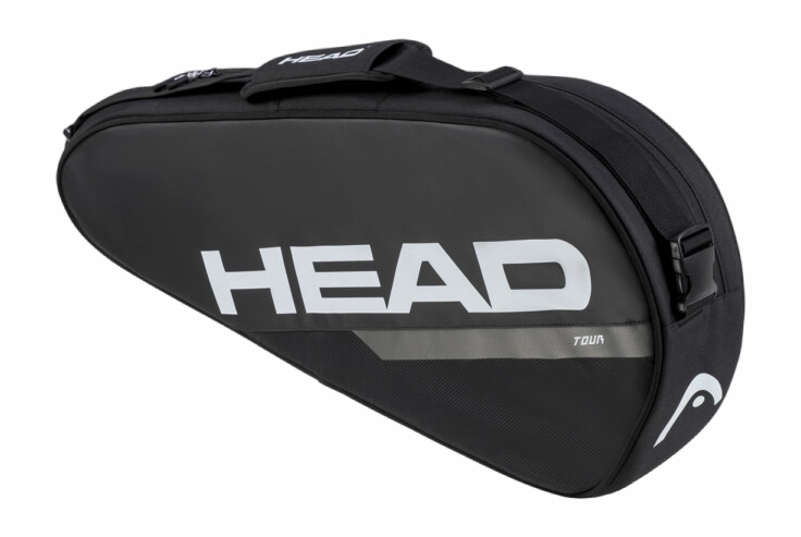 Sac De Tennis HEAD Tour Racquet Bag 3R Black White 1 Sac De Tennis HEAD Tour Racquet Bag 3R Black White