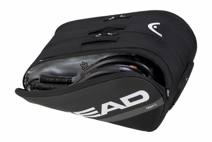 Sac De Padel HEAD Tour Padel Bag L Black White 2 Sac De Padel HEAD Tour Padel Bag L Black White – Image 2