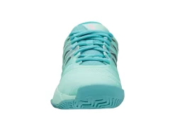 Chaussure De Tennis K-Swiss Women Ultrashot 2 White Aruba Blue Soft Neon Pink -Tennis Gear Soldes 96168 435.02