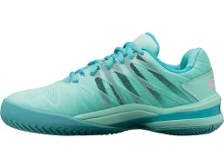 Chaussure De Tennis K-Swiss Women Ultrashot 2 White Aruba Blue Soft Neon Pink -Tennis Gear Soldes 96168 435.04