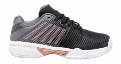 K-Swiss Chaussures De Tennis K Swiss Women Express Light 2 HB Black Steel Gray Rose Gold