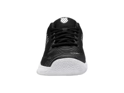 K-Swiss Chaussures De Tennis K Swiss Femme Hypercourt Express 2 Black White Silver -Tennis Gear Soldes 96613 085.02