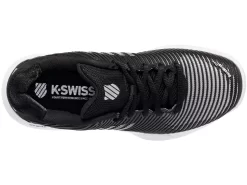 K-Swiss Chaussures De Tennis K Swiss Femme Hypercourt Express 2 Black White Silver -Tennis Gear Soldes 96613 085.06