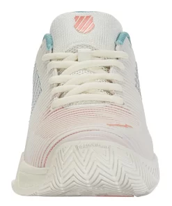 K-Swiss Chaussures De Tennis K Swiss Women Hypercourt Express 2 Blanc Nile Desert Flower -Tennis Gear Soldes 96613 143.02