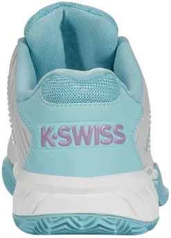 K-Swiss Chaussures De Tennis K Swiss Women Hypercourt Express 2 HB Brilliant White Angel Blue Sheer Lilac -Tennis Gear Soldes 96614 190.03