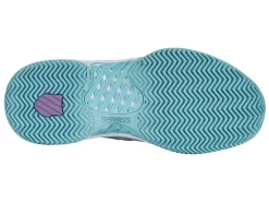 K-Swiss Chaussures De Tennis K Swiss Women Hypercourt Express 2 HB Brilliant White Angel Blue Sheer Lilac -Tennis Gear Soldes 96614 190.05