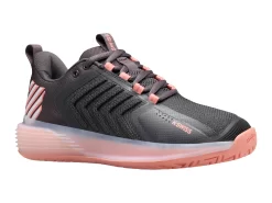 K-Swiss Chaussures De Tennis K Swiss Women Ultrashot 3 Asphalt Peach Amber White -Tennis Gear Soldes 96988 007.01