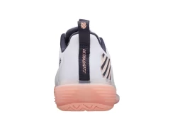 K-Swiss Chaussure De Tennis K Swiss Ultrashot 3 White Peach Nectar Graystone -Tennis Gear Soldes 96988 172.03