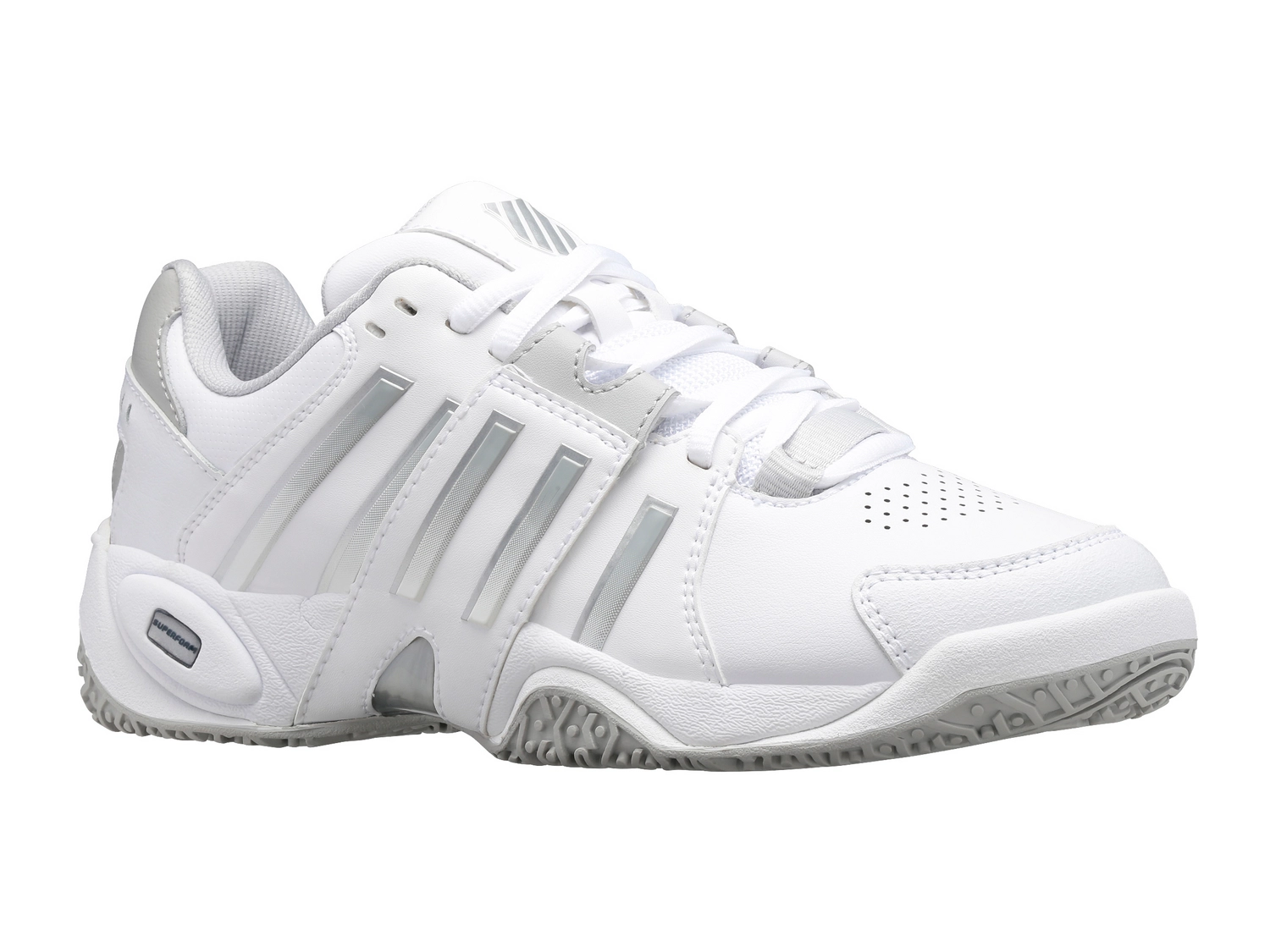 K-Swiss Chaussures De Tennis K Swiss Women Accomplish IV Omni White Vapor Blue Silver 2 K-Swiss Chaussures De Tennis K Swiss Women Accomplish IV Omni White Vapor Blue Silver – Image 2