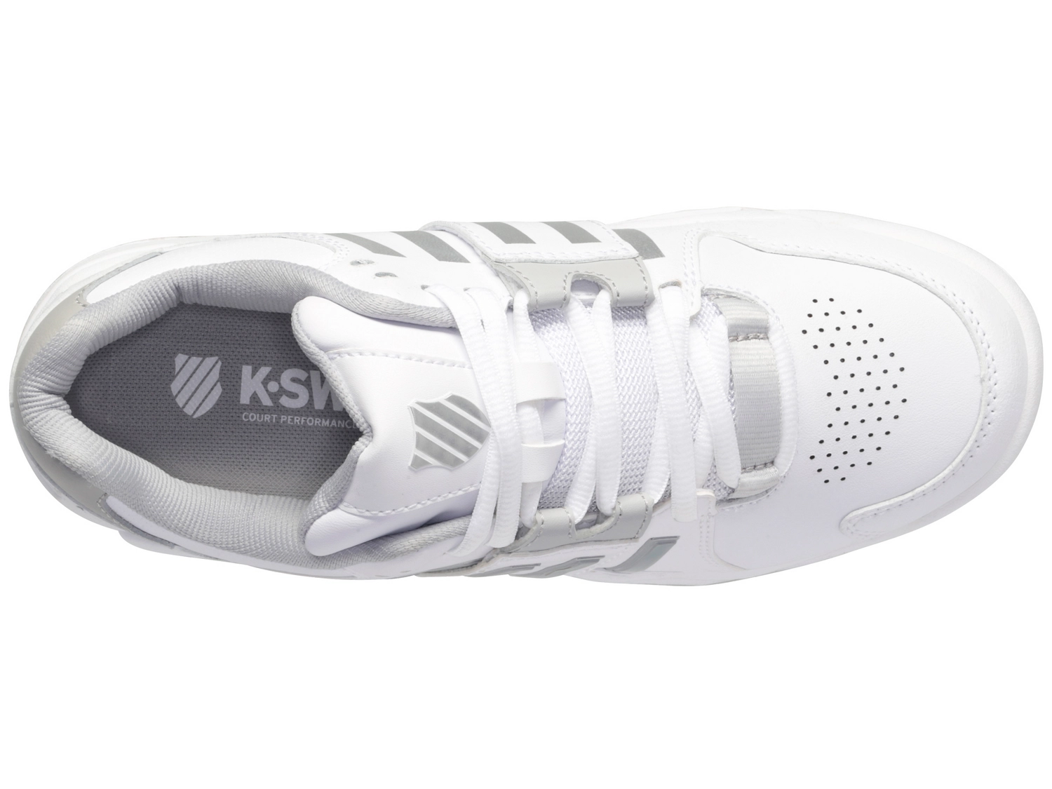 K-Swiss Chaussures De Tennis K Swiss Women Accomplish IV Omni White Vapor Blue Silver 7 K-Swiss Chaussures De Tennis K Swiss Women Accomplish IV Omni White Vapor Blue Silver – Image 7