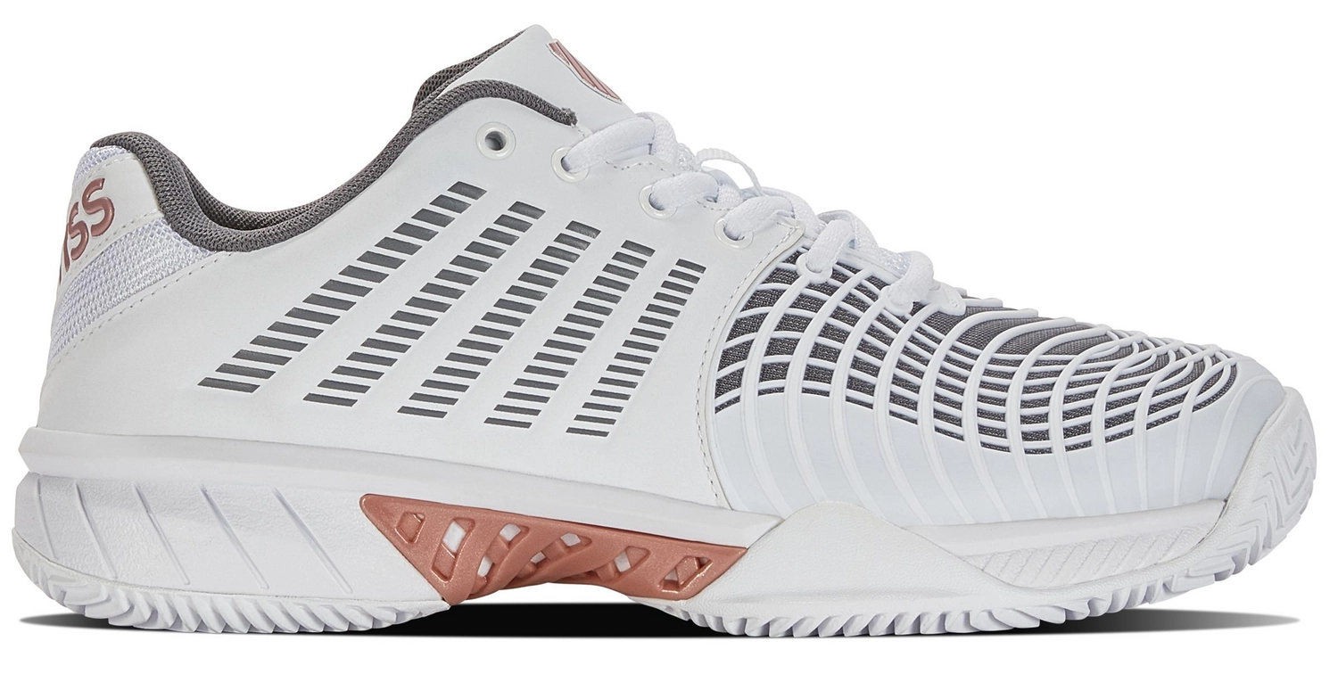 K-Swiss Chaussures De Tennis K Swiss Women Express Light 3 HB White Black Rose Gold 1 K-Swiss Chaussures De Tennis K Swiss Women Express Light 3 HB White Black Rose Gold