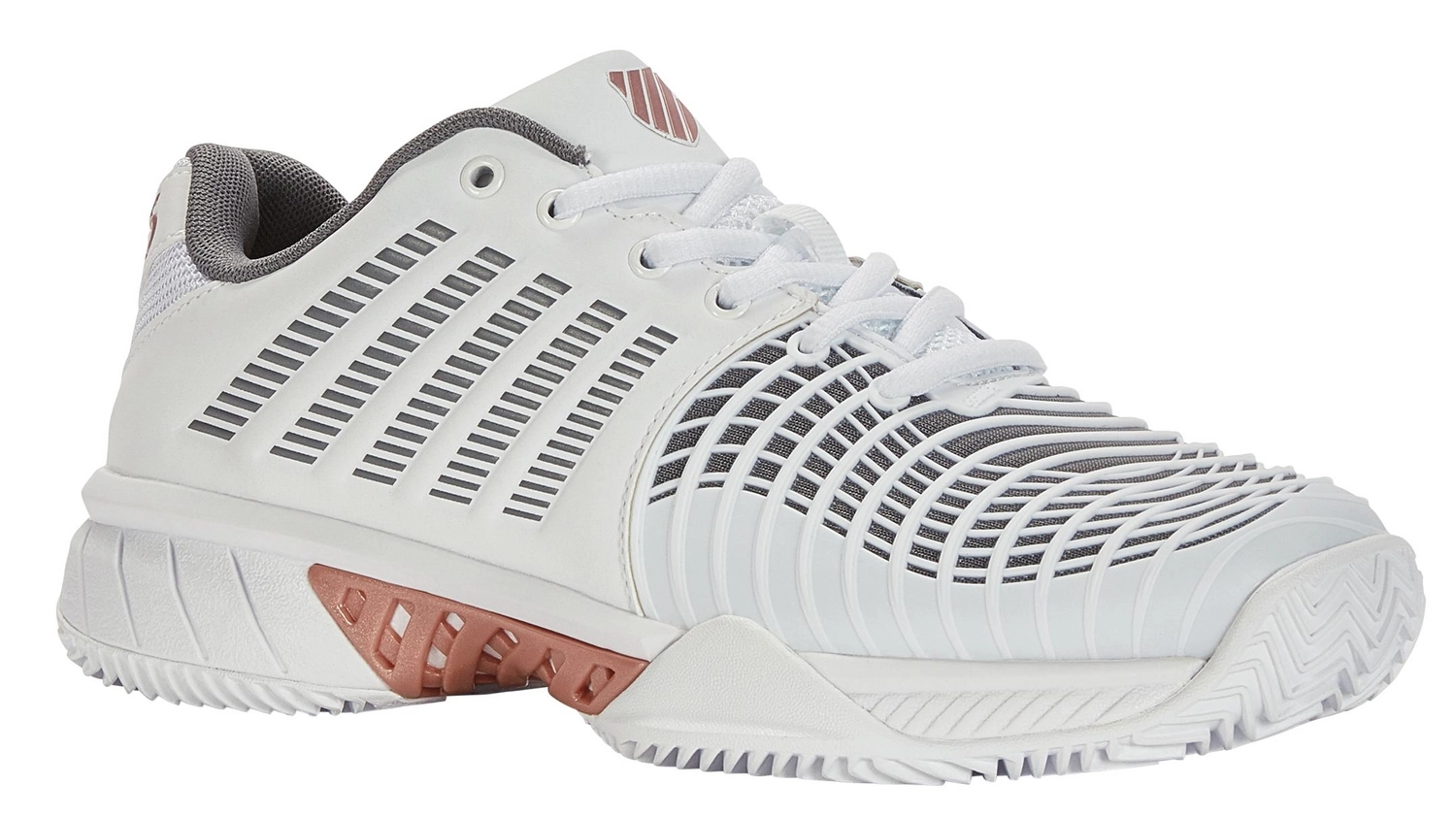 K-Swiss Chaussures De Tennis K Swiss Women Express Light 3 HB White Black Rose Gold 2 K-Swiss Chaussures De Tennis K Swiss Women Express Light 3 HB White Black Rose Gold – Image 2