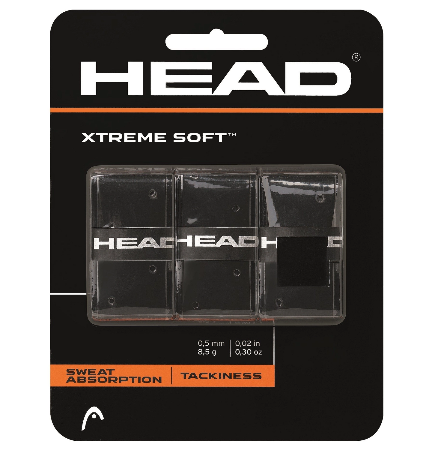 Surgrip HEAD XtremeSoft Grip 36 Stuks BK 1 Surgrip HEAD XtremeSoft Grip 36 Stuks BK