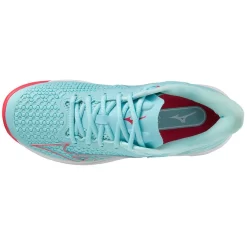 Chaussures De Tennis Mizuno Femme Wave Exceed Tour 5AC Tanager Turquoise Fiery Coral 2 Blanc -Tennis Gear Soldes sh 61ga227120 04 2000