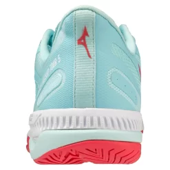 Chaussures De Tennis Mizuno Femme Wave Exceed Tour 5AC Tanager Turquoise Fiery Coral 2 Blanc -Tennis Gear Soldes sh 61ga227120 05 2000
