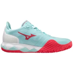Chaussures De Tennis Mizuno Femme Wave Enforce Tour CC Tanager Turquoise Fiery Coral 2 Blanc -Tennis Gear Soldes sh 61gc230520 03 2000