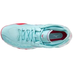 Chaussures De Tennis Mizuno Femme Wave Enforce Tour CC Tanager Turquoise Fiery Coral 2 Blanc -Tennis Gear Soldes sh 61gc230520 04 2000