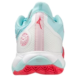 Chaussures De Tennis Mizuno Femme Wave Enforce Tour CC Tanager Turquoise Fiery Coral 2 Blanc -Tennis Gear Soldes sh 61gc230520 05 2000